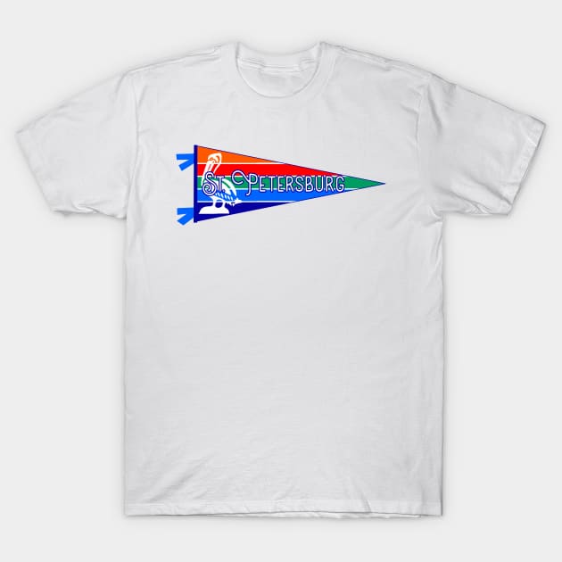 St. Petersburg Flag Pennant T-Shirt by zsonn